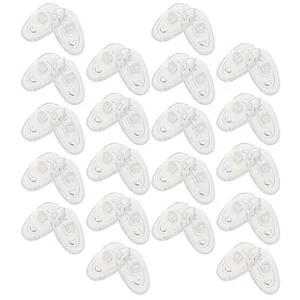 20 Pairs Eyeglass Nose Pads Small Transparent Silicone Cushions Nonslip Design - Picture 1 of 10