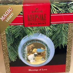 Hallmark Andenken Ornament Magic Light Blessings of Love 1990 selten schön 🔥 - Bild 1 von 7
