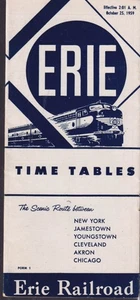 Erie Orario Ferroviario 10/25 1959 Fusione Erie-Lackawanna - Foto 1 di 1