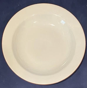 Alfoldi Porcelain Hungary White With Brick-Red Edge Soup Bowl 9” 2” - Picture 1 of 5