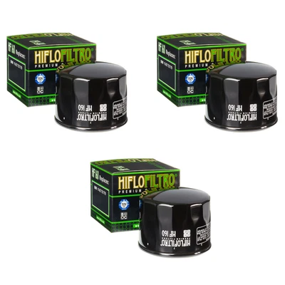 Paquete de 3 filtros de aceite Hiflofiltro HF160 BMW R 1200 ST, R 1200 RT, S1000XR Foto 1 de 2