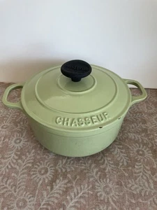 Cazuela de hierro fundido Chasseur horno holandés 18 verde pastel casa de campo - Imagen 1 de 24