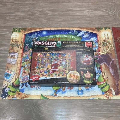 Wasgij? Christmas Puzzle No 15 - Santa’s Unexpected Delivery ! 1000 Pieces x 2 - Image 1 of 4