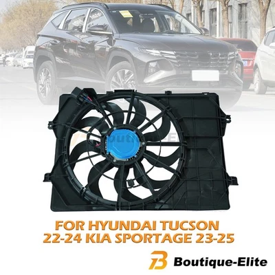 For Hyundai Tucson 2022-2024 Kia Sportage 2023-2025 Radiator Cooling Fan Assy - Image 1 of 4