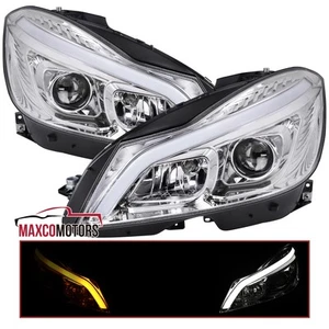 Projector Headlights Fits 2012-2014 Mercedes-Benz W204 C-Class LED Switchback - Picture 1 of 7