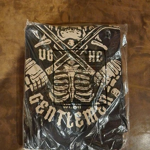 Camisa grande para hombre Violent Gentlemen Hockey Club Shinigami Skeleton Crossticks - Imagen 1 de 3