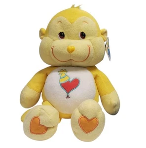 Peluche Care Bears Cousins 20" amarillo juguetón corazón mono grande jumbo 2004  - Imagen 1 de 12