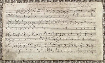 ORIGINAL! MANUSCRIPT SHEET MUSIC GAETANO DONIZETTI’S OPERA LA FILLE DU RÉGIMENT - Image 1 of 2