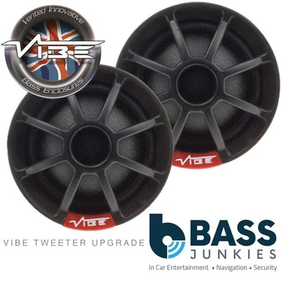 Vibe Slick 1 150 Watts Silk Dome Car Speaker Tweeters (Pair) - Image 1 of 4