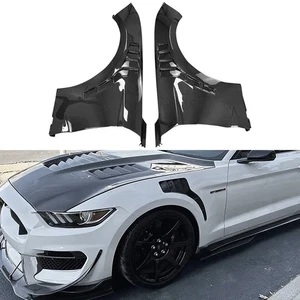 Carbon Fiber TPF Style Side Fenders Fit For 2015-2022 Ford Mustang - Picture 1 of 7