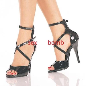 SEXY FASHION SCARPE SPUNTATE CON CINTURINI INCROCIATI TACCO 13 cm dal 35 al 44 - Foto 1 di 1