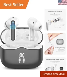 Wireless Earbuds, Bluetooth 5.3 Headphones in Ear with 4 ENC Noise Cancelling... - Picture 1 of 7