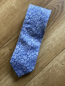 TIE RACK BLUE CIRCLE Design Tie - Picture 1 of 4