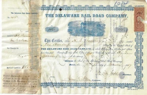 Delaware Rail Road Company, 1866 - Zdjęcie 1 z 1