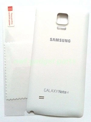 OEM Samsung Galaxy Note 4 N910P  Battery Back Cover W/NFC "SPRINT"+ S/P ~  WHITE - Image 1 of 3