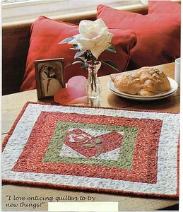 Be Mine Valentine Quilt Muster zusammengesetzt/Applikation PK - Bild 1 von 1