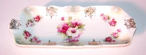 Relish Dish Antique Bavaria Porcelain - Floral, Flowers - Picture 1 of 4