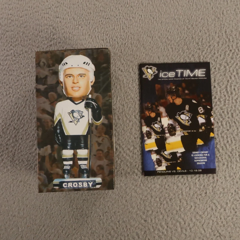 Sidney Crosby Bobblehead October 18 2006 Pittsburgh Penguins Ice Time A3 - Image 1 of 4