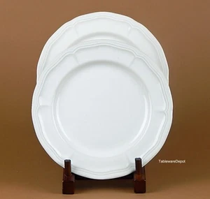 Anchor Hocking WHITE BAROQUE, Set of 2 Salad Plates, C8700/72B, EXCELLENT! - Picture 1 of 2