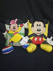 Vintage Disney Minnie Mouse Mickey Mouse Umarmung Freunde Arme & Beine Kissen 90er - Bild 1 von 11