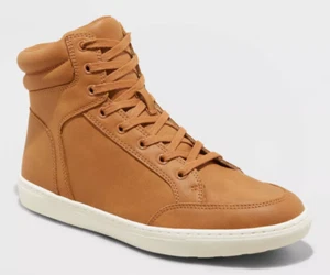 Men's Travis High Top Sneaker - Goodfellow & Co Cognac SIZE 7 8 9.5 11 - Picture 1 of 4