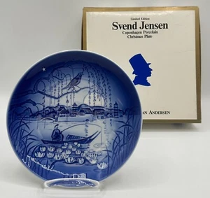 Plato de Navidad de porcelana "Nightingale" Desiree Denmark Svend Jensen 1984 - Imagen 1 de 3