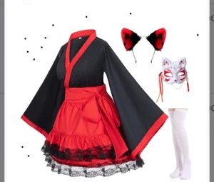 Elibelle japanisches Anime Kostüm (Asien M) rot schwarz Cosplay - Bild 1 von 6