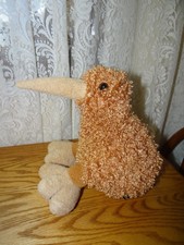 Plush brown kiwi bird toy stuffed animal from New Zealand 10" Parks products