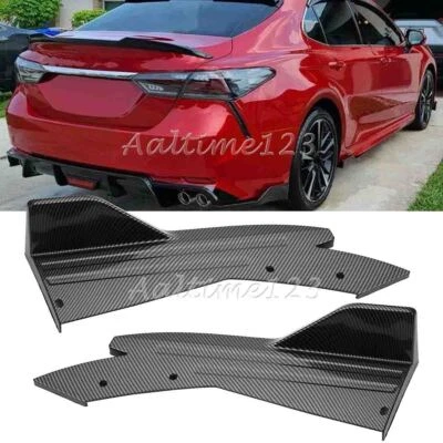 For Toyota Camry 2018-2025 Rear Bumper Spoiler Diffuser Lip Shark Fin Splitter Foto 1 de 4