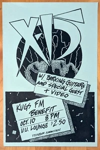 Póster - Concierto X-15 aprox. Bellingham WA 1979-1980 WWU de 11" x 17" azul pálido - Imagen 1 de 2