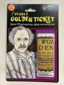 Rare Htf Super Secret Fun Club Willy Wonka Golden Ticket Mint on Card #38 of 50! - Bild 1 von 4