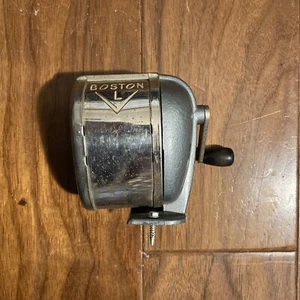 Vintage Boston L Pencil Sharpener Old School Metal Classic Sharpener - Picture 1 of 5