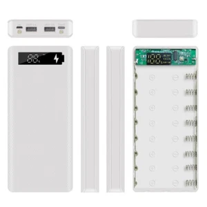 8x18650 Power Bank Battery Box Shell Case DIY Micro USB Type-C Phone Charger Box - Photo 1 sur 16