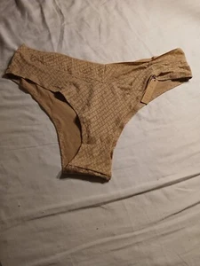 Skims Logo Mesh Boy Shorts Hipster Panty Women's 3X Clay PN-BYS-1102 G80 - Picture 1 of 3