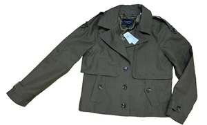Banana Republic Utility Military Waterproof Jacket Women’s XS Olive Green NWT - Picture 1 of 16