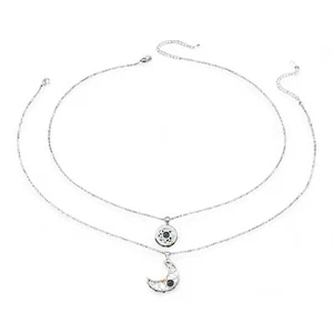 Juego Collar Plata con Circonitas Combinable Ajustable - Imagen 1 de 6