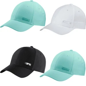 Adidas Mens Baseball Cap Metal Logo Golf Sports Hat White OSFM OSFL - Picture 1 of 27