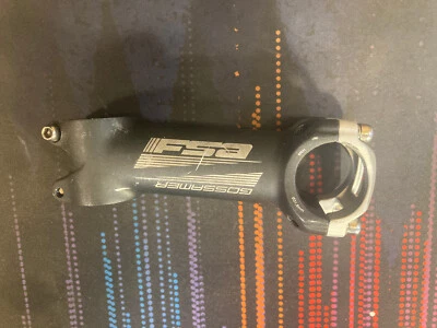 FSA Gossamer Stem, 110mm, 6 Degree.  31.8mm, 1 1/8".  Black and Silver - Image 1 of 4