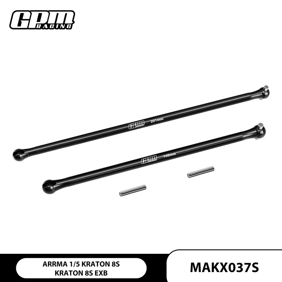 Eje de transmisión CVD central de acero al carbono GPM 4140 para ARRMA 1/5 Kraton 8S / Kraton EXB Foto 1 de 1