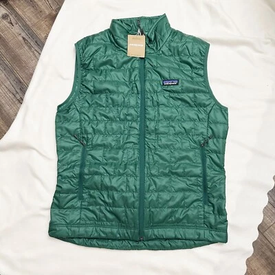 NWT Patagonia Men's Nano Puff Vest Men's Size M Conifer Green Lightweight $189 - Image 1 of 4