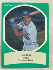 1990 AAA All Star Game Baseball ProCard#03-Luis Sojo, Syracuse Chiefs