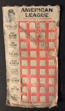 1967 Topps Punch-Outs John Romano Lineup With MICKEY MANTLE Rare TEST ISSUE M130