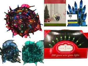 Lot 15 set of 4375 Christmas Lights Multicolor + Green + Blue 588 Ft. - Picture 1 of 7