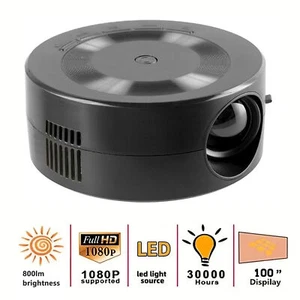 Mini LED Projector 1080p Built In Speaker Portable Small Home Projector GHB - Picture 1 of 24