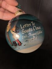 Letter to Santa Claus 1984 2nd Annual Edition Goebel MJ Hummel Glass Ornament