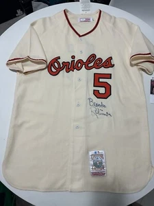 Mitchell & Ness Baltimore Orioles Autographed Brooks Robinson Jersey Sz Large - Picture 1 of 19