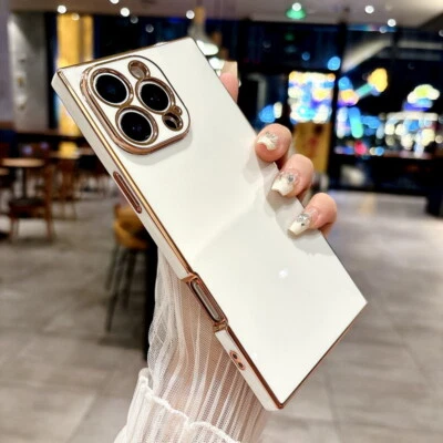 Case For iPhone 16 Pro Max Plus 15 14 13 12 11 XR Shockproof Silicone Soft Cover - Image 1 of 4