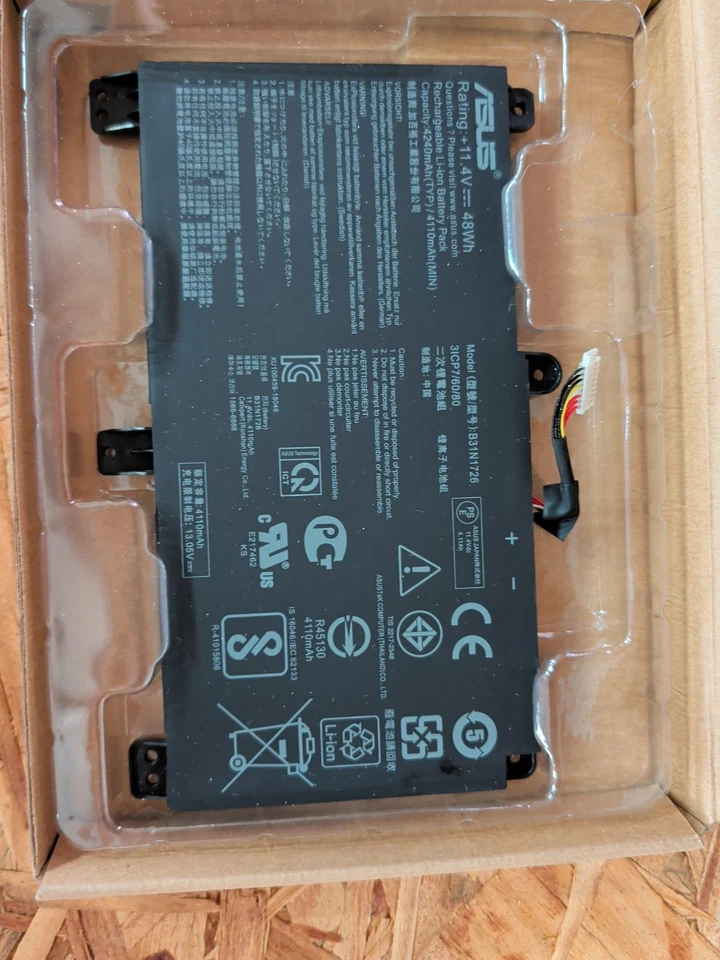 Nueva Batería Original B31N1726 para ASUS G512 G512LI G531 G531GT FA506 FA706 FX504 Foto 1 de 1