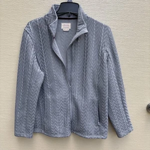Boston Traders Women’s Fill Zip Gray Jacket Size XL - Picture 1 of 5