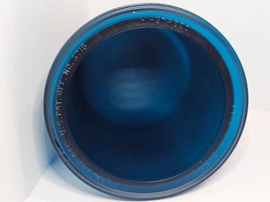 Holophane #5718 Glas blau Leuchtfeuer Signal Globus Kuppel Typ H 2034 L Hi Stress - Bild 1 von 5